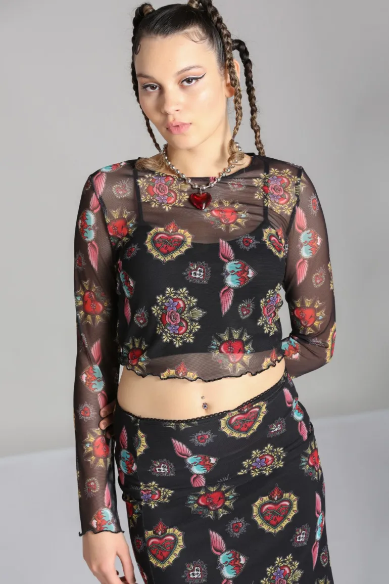 Amias Mesh Top