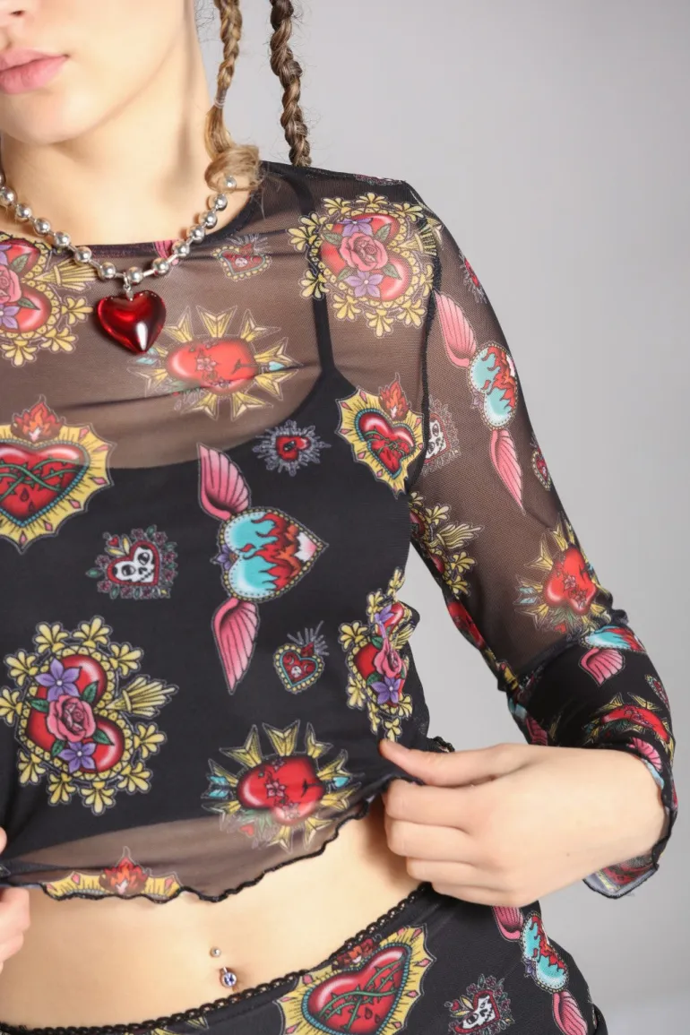 Amias Mesh Top