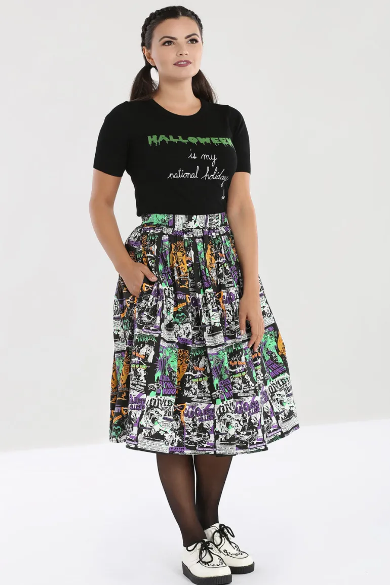 Be Afraid 50's Skirt