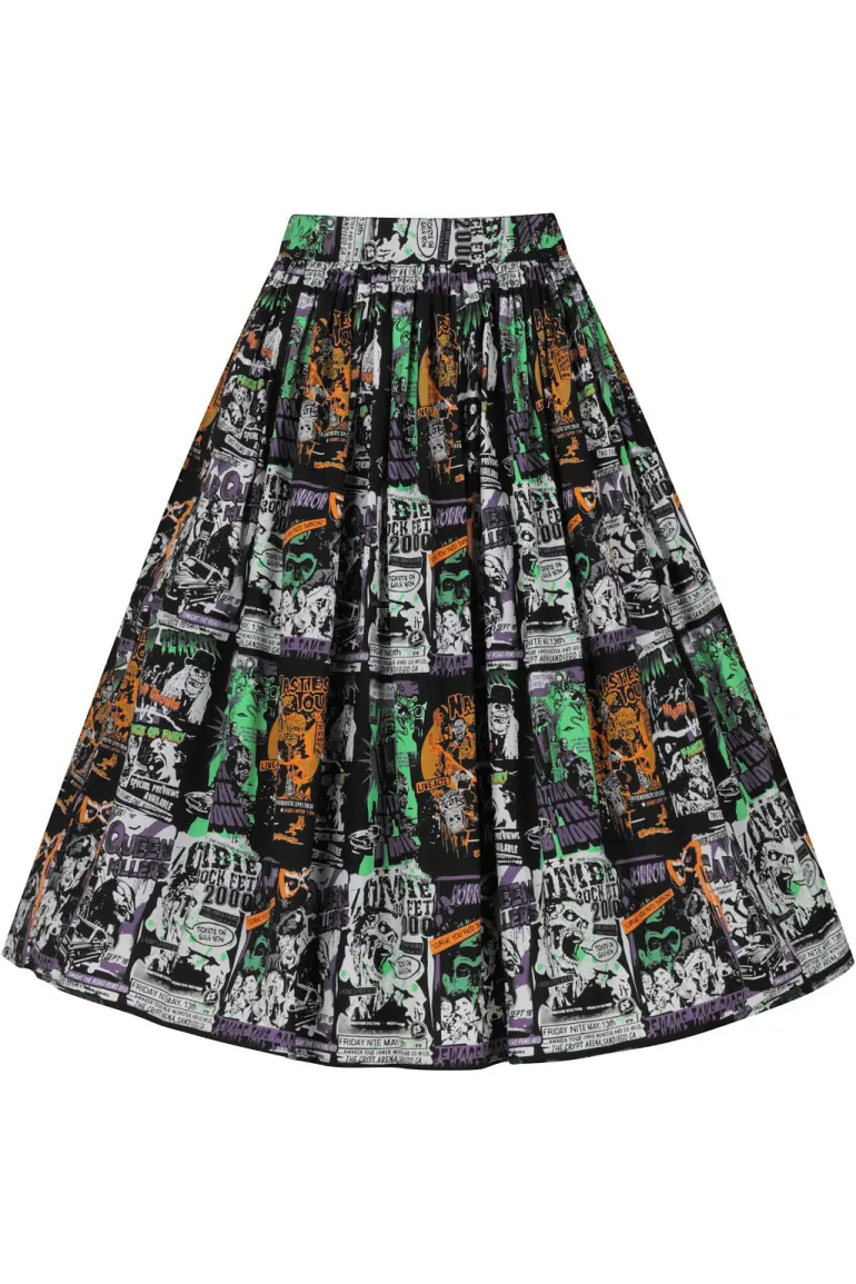 Be Afraid 50's Skirt