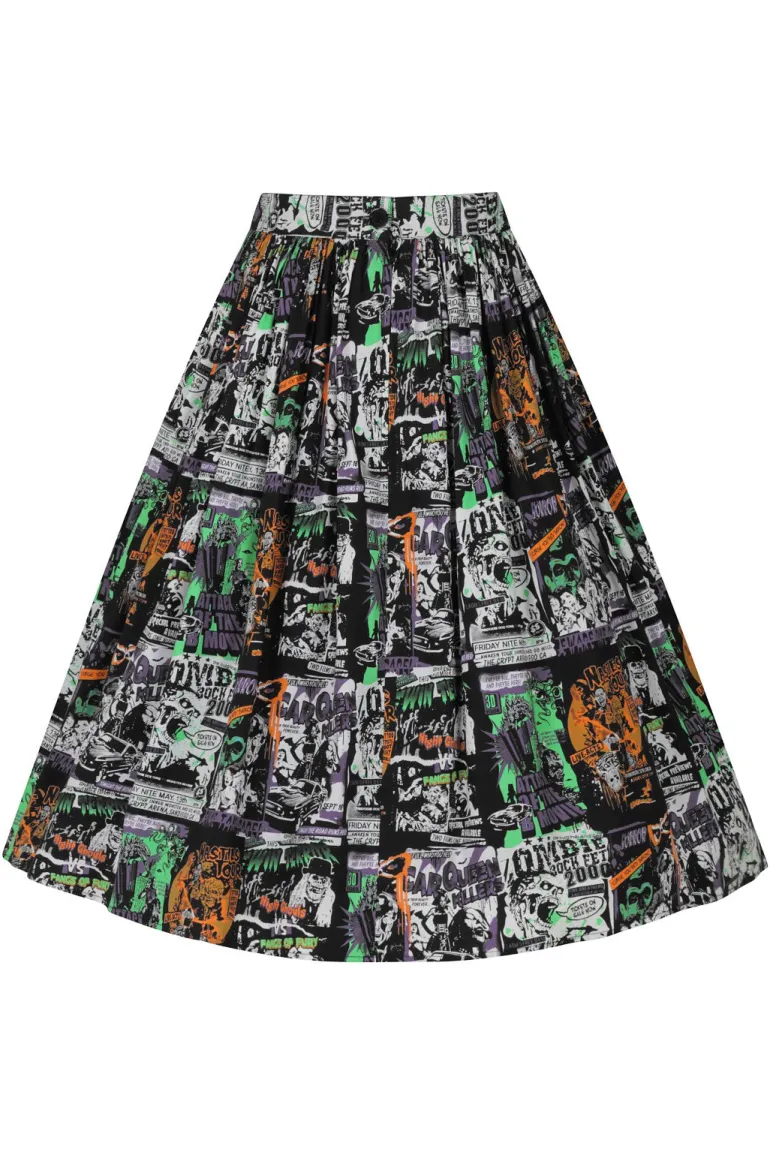 Be Afraid 50's Skirt