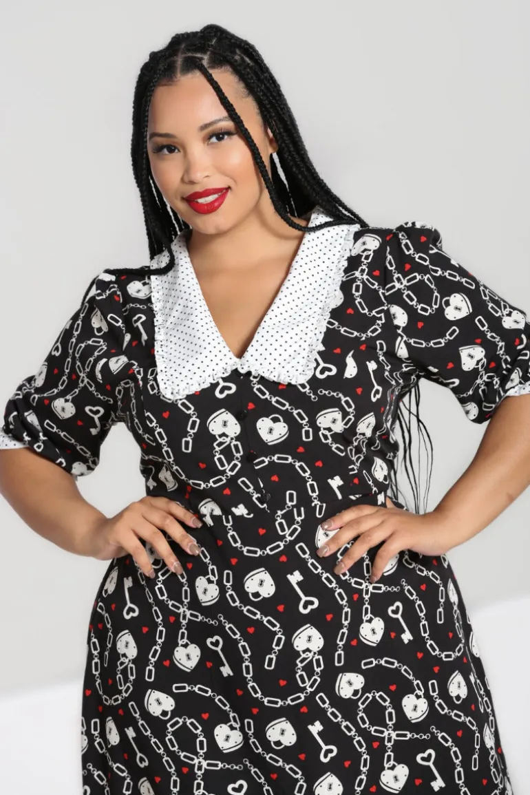 Heart Lock Mid Dress