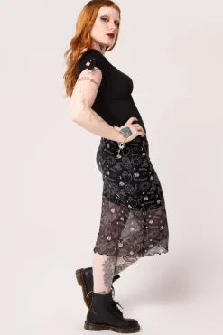 Hello Goodbye Mesh Skirt