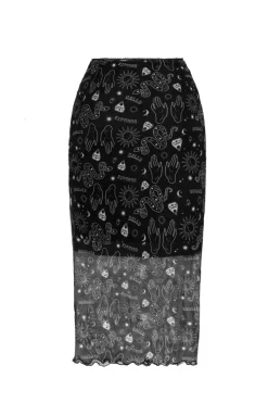 Hello Goodbye Mesh Skirt