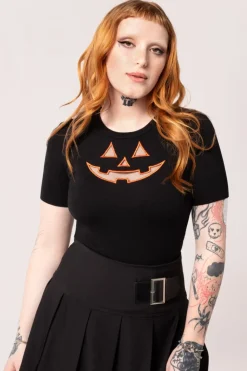Jack-O-Lantern Top