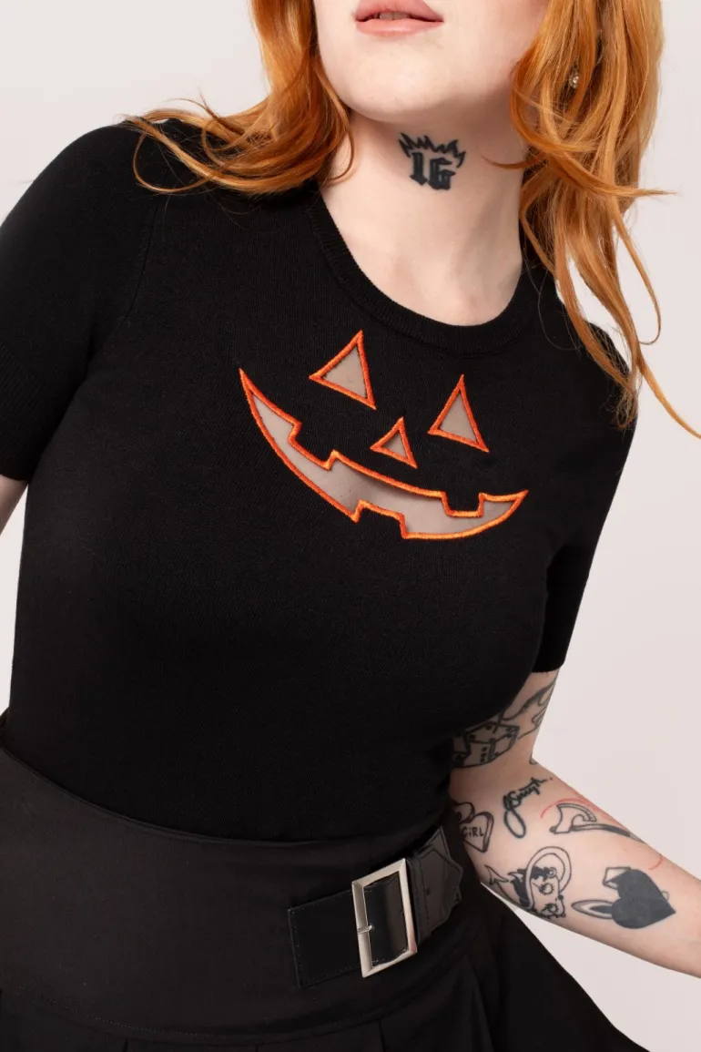 Jack-O-Lantern Top