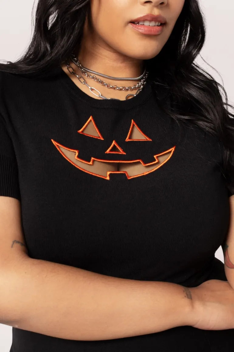 Jack-O-Lantern Top