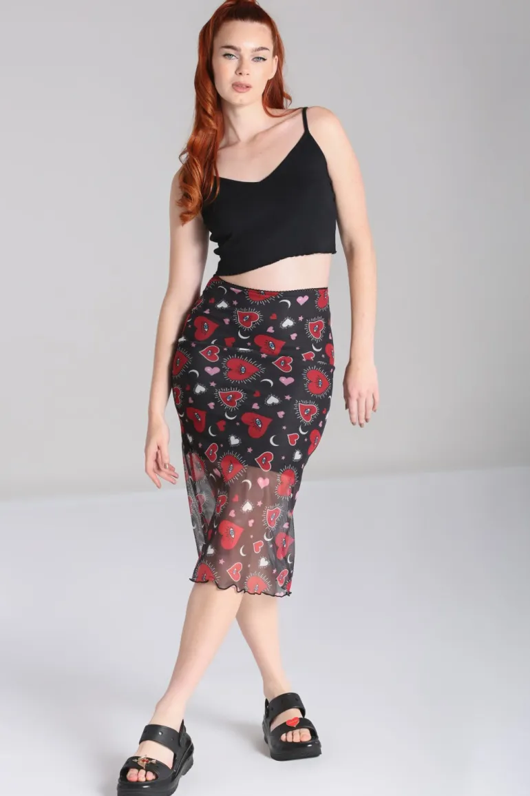 Kate Heart Mesh Skirt