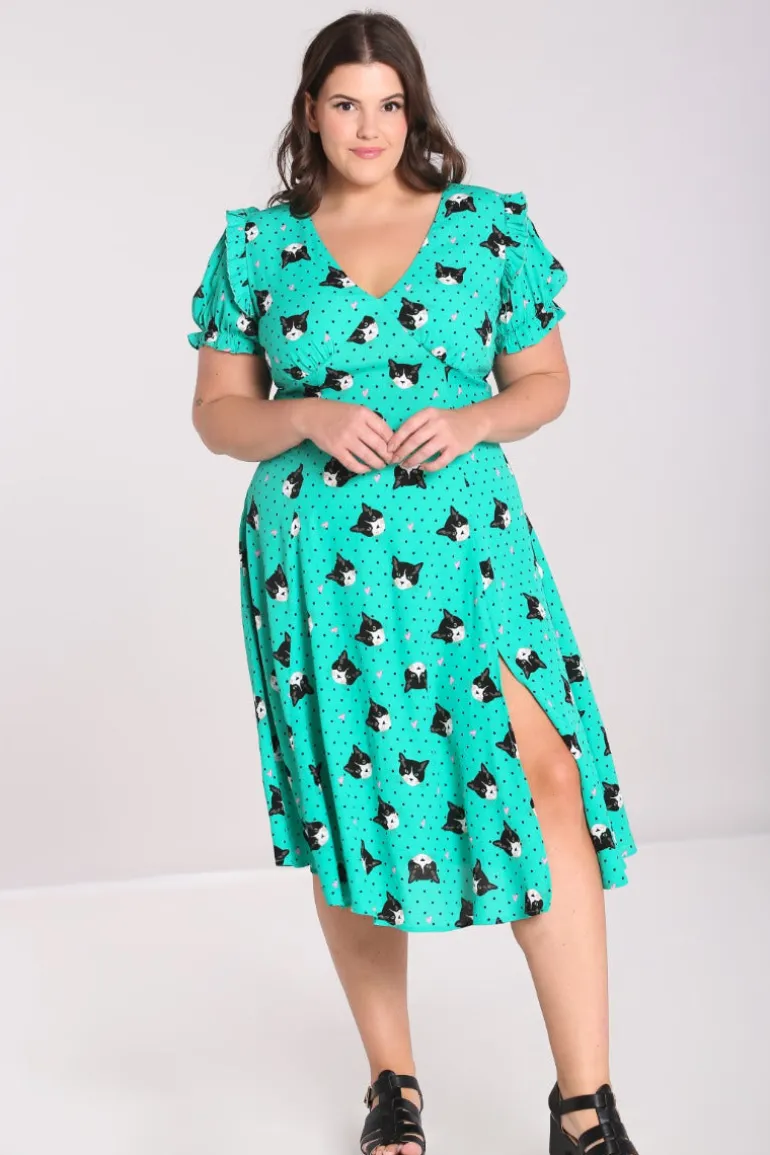 Love Cats Midi Dress