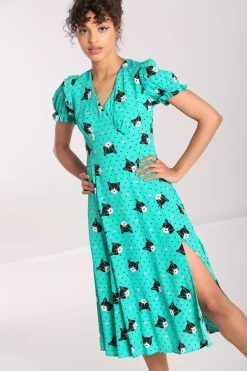 Love Cats Midi Dress