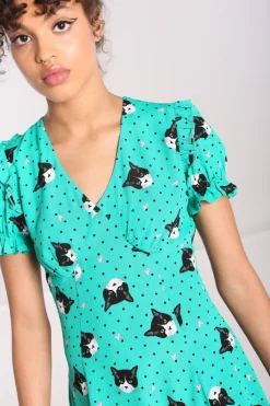 Love Cats Midi Dress