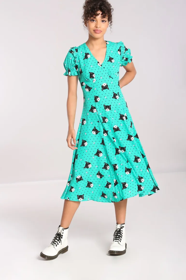 Love Cats Midi Dress