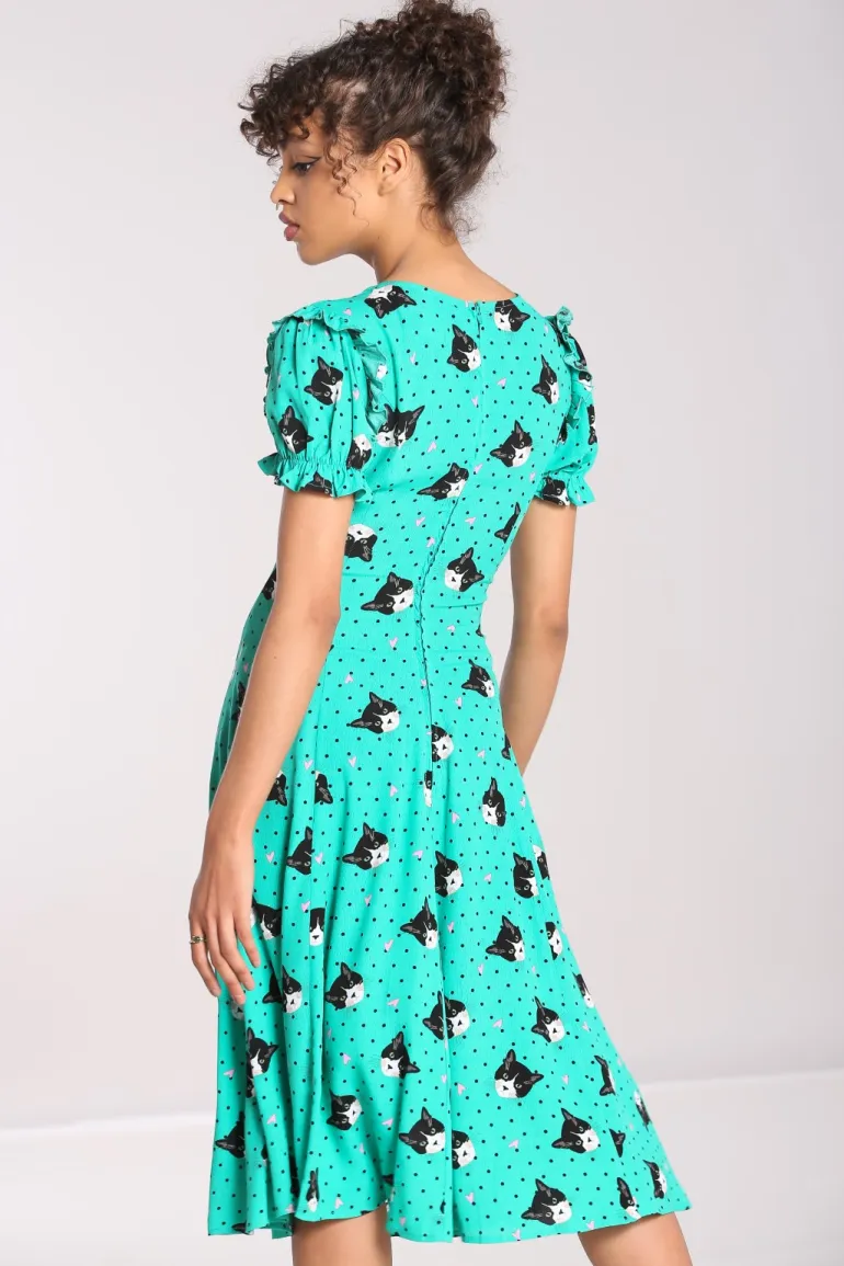 Love Cats Midi Dress