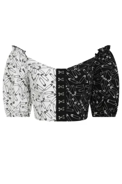 Safety Pin Crop Top