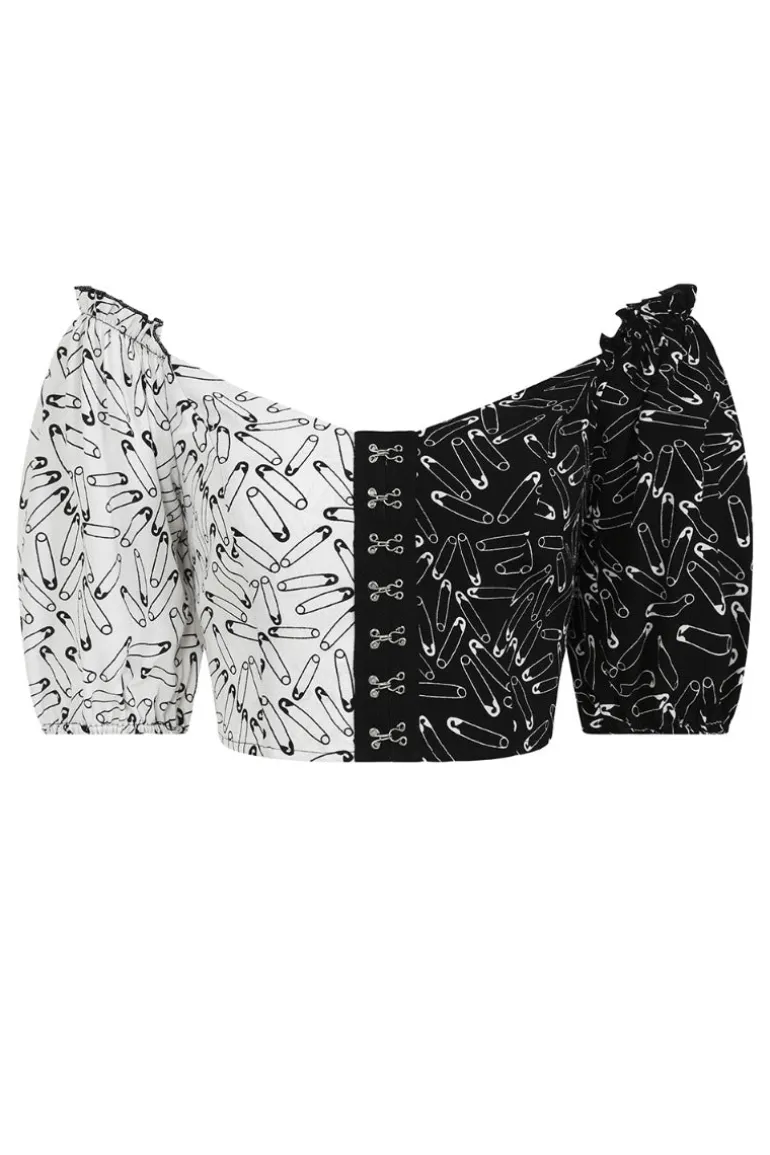 Safety Pin Crop Top