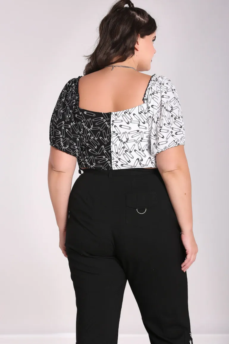 Safety Pin Crop Top