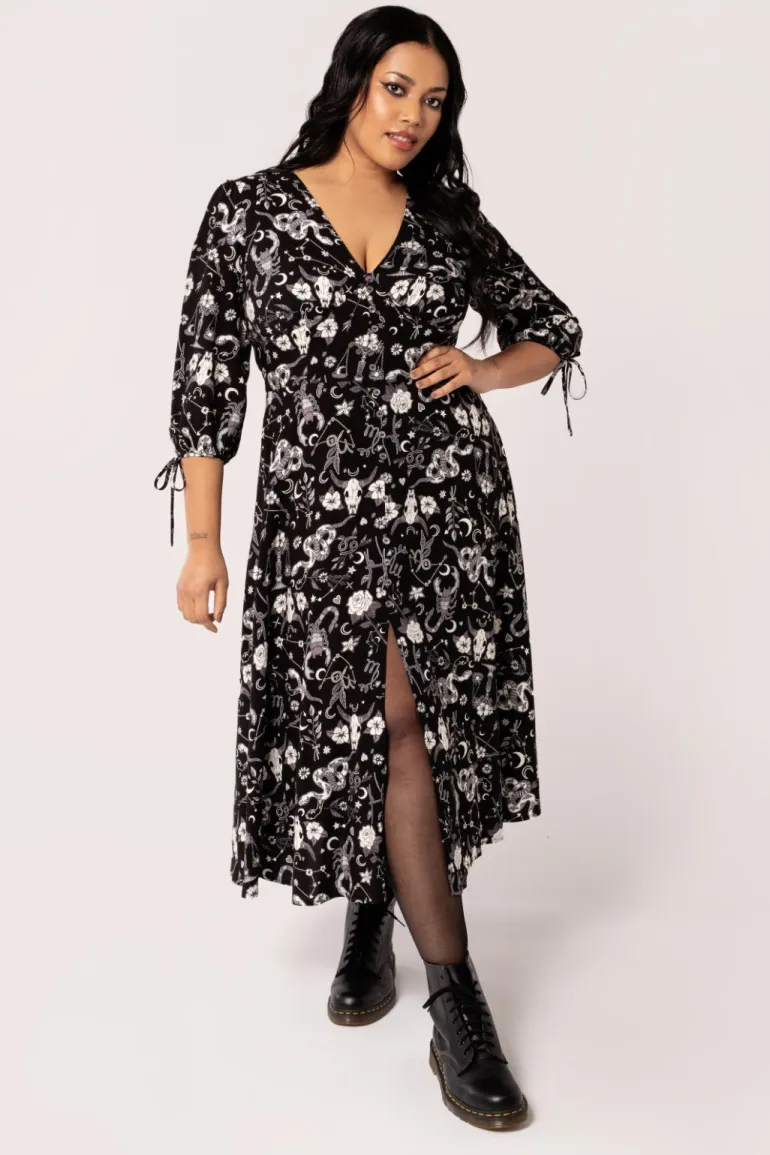 Star Sign Midi Dress