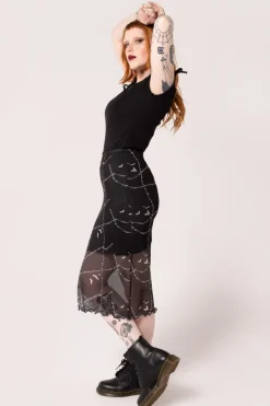 Stitches Mesh Skirt