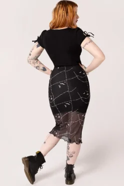 Stitches Mesh Skirt