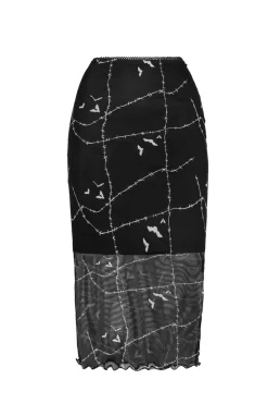 Stitches Mesh Skirt