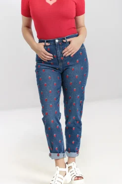 Strawberry Denim Jeans