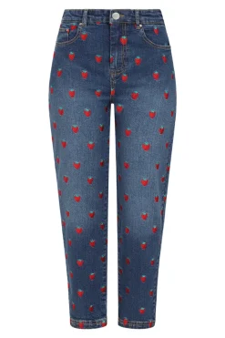 Strawberry Denim Jeans