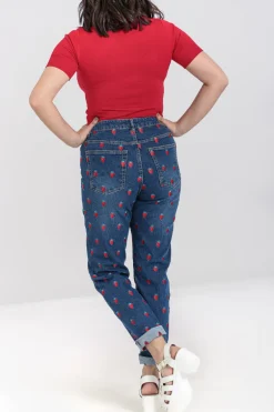 Strawberry Denim Jeans
