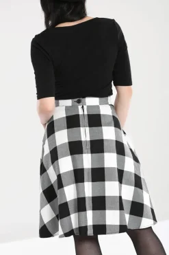 Teen Spirit Mid Skirt Black-White